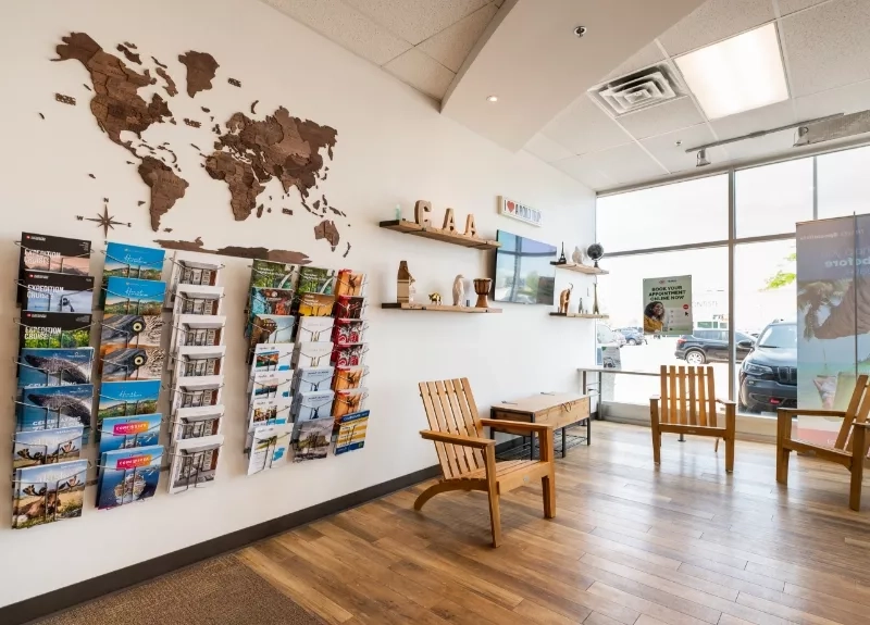 Inside CAA Store in Orleans Inside CAA Store in Orleans