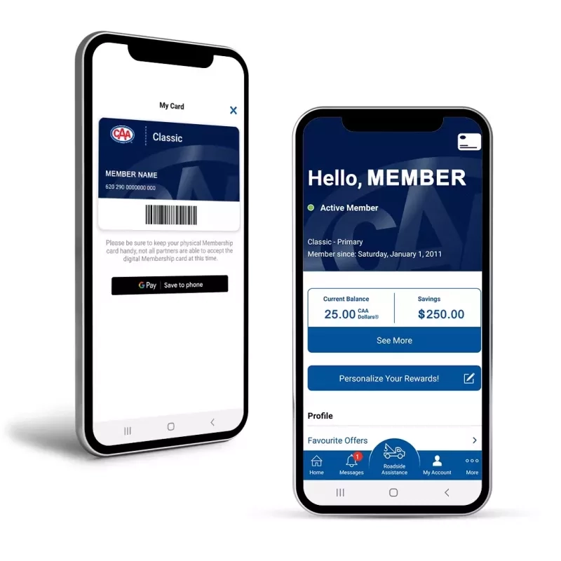 Logging into My Account in the CAA Mobile App Logging into My Account in the CAA Mobile App